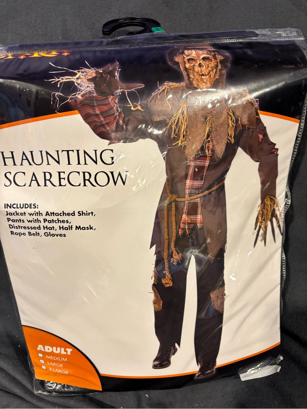 Haunting Scarecrow Adult / Teen Costume - Brown Plaid